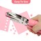 2 Pieces Handheld Hole Paper Punch, Pletpet Heart Hole Punch + Star Hole Punch 1/4 Inch Metal Single Hole Paper Punch, with Soft-Handled for Tags Clothing Ticket (Heart+Star) (Star+Heart)